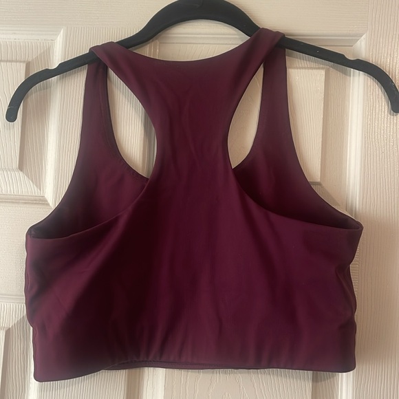 Girlfriend collective plum racerback bra - Picture 3 of 4